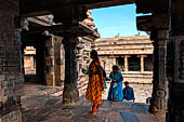 The great Chola temples of Tamil Nadu - The Airavatesvara temple of Darasuram. The porch extension of the mandapa. 